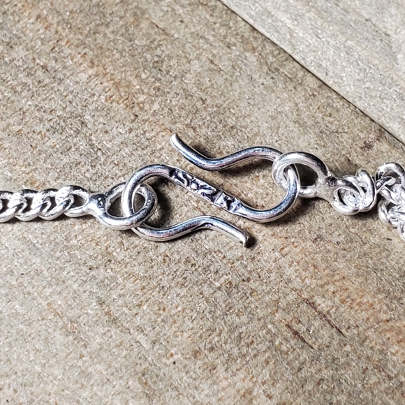 Amethyst necklace with matching earrings - Picture 5 of 8